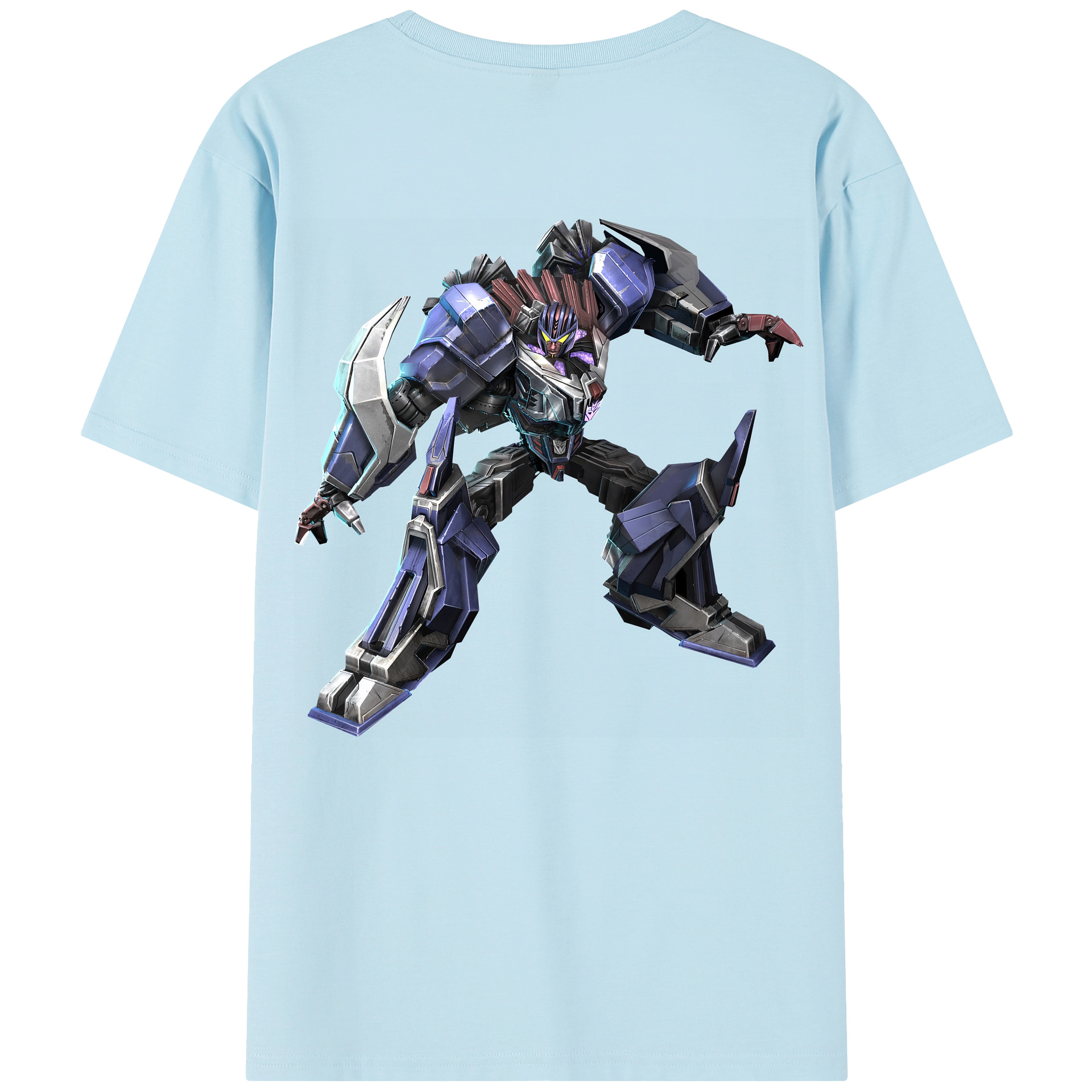 （画像用） Transformers トランスフォーマー 綿100％半袖Tシャツ（背面プリント）